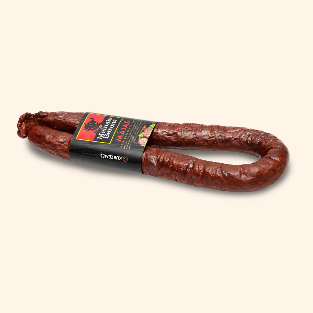 Home-made sausage “Black Baron”