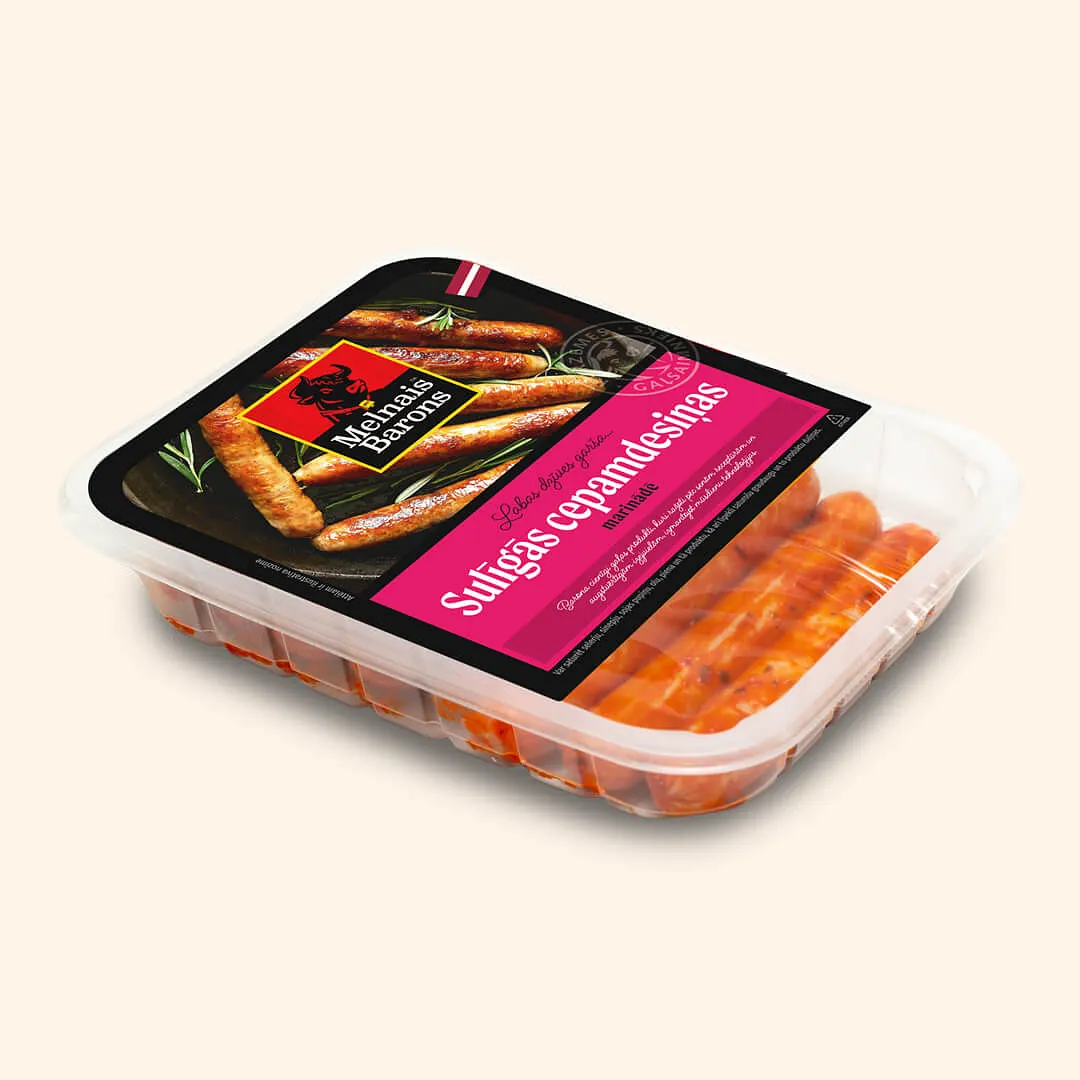 Juicy grill sausages in marinade “Black Baron”